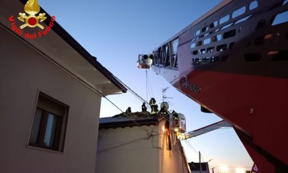 Principio di incendio in una abitazione a Villachiara