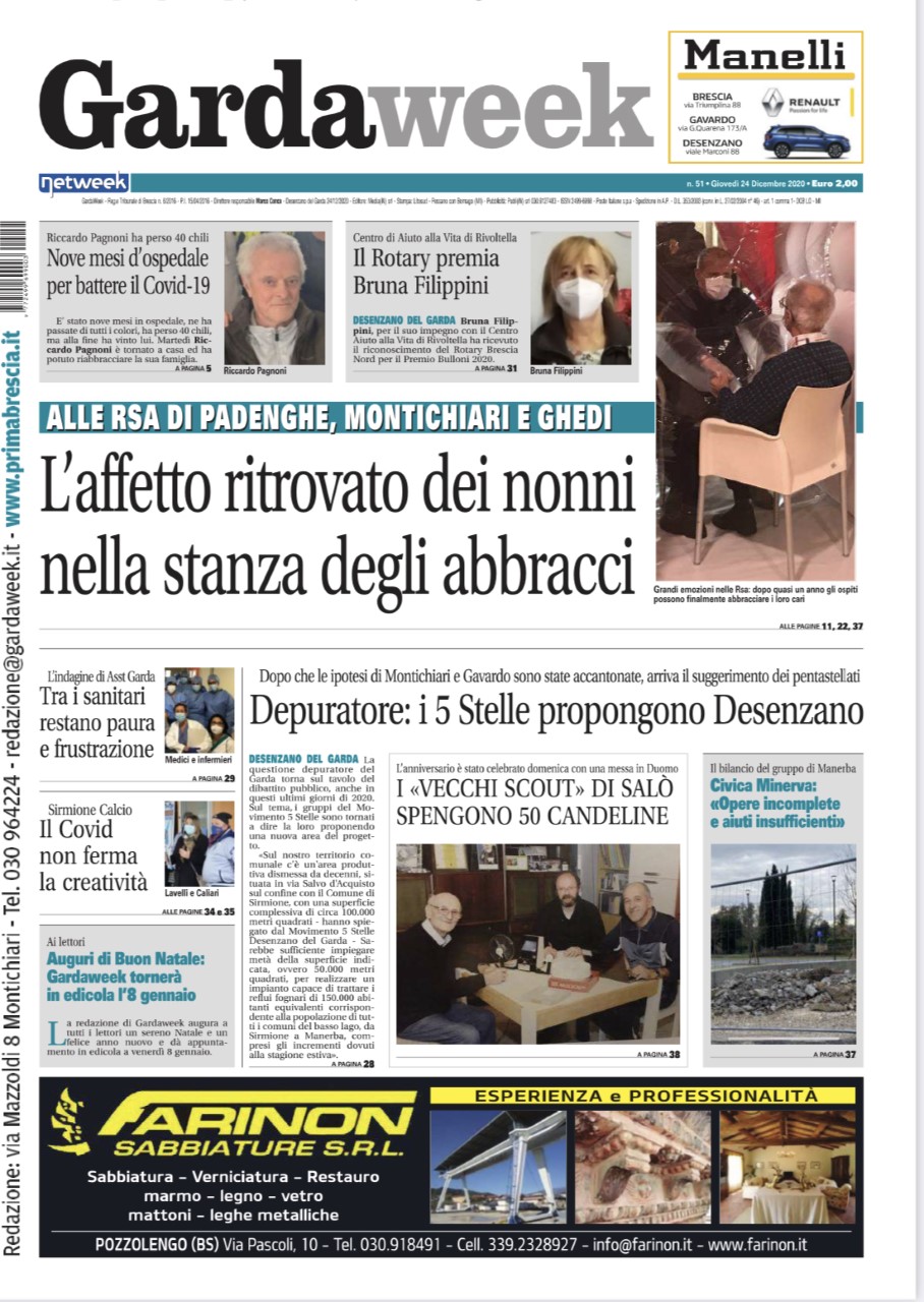 Gardaweek è in edicola. La prima pagina versione bresciana