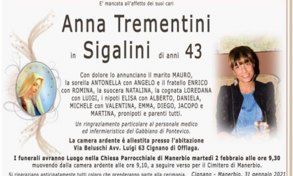 Due comunità piangono Anna Trementini