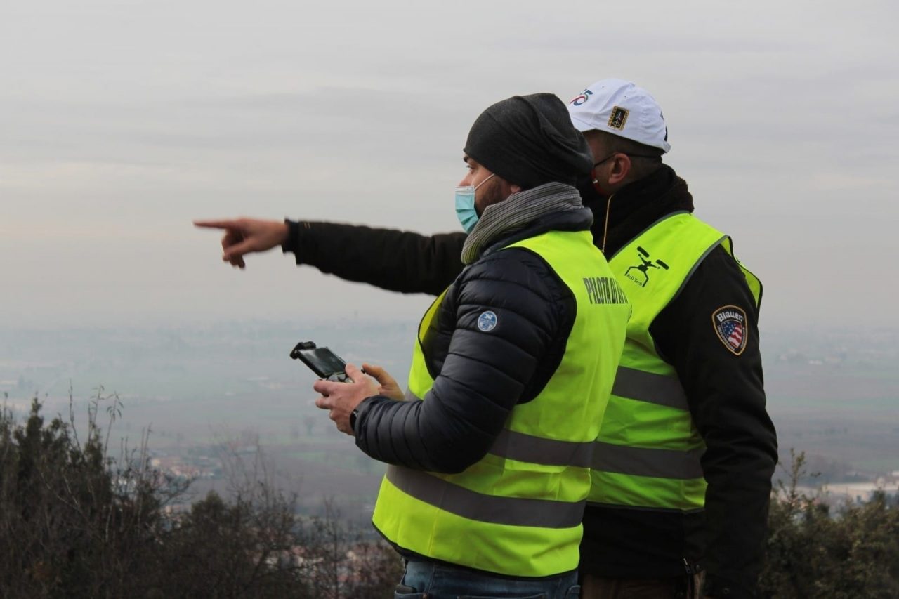 Controlli dal cielo con il drone della Polizia Locale