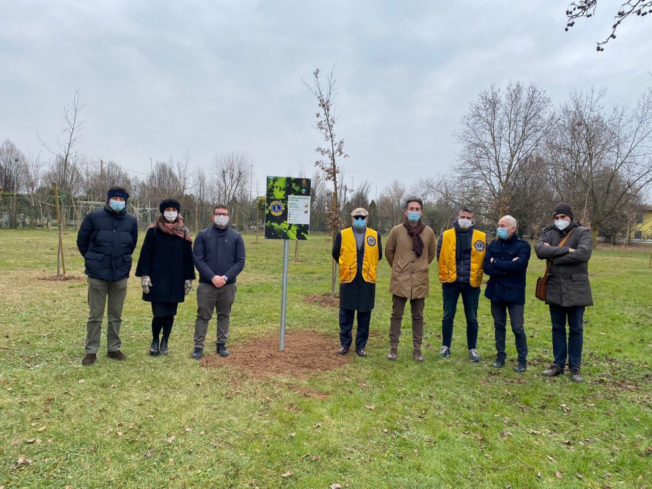 Inaugurato il bosco dei Lions in via Lumetti