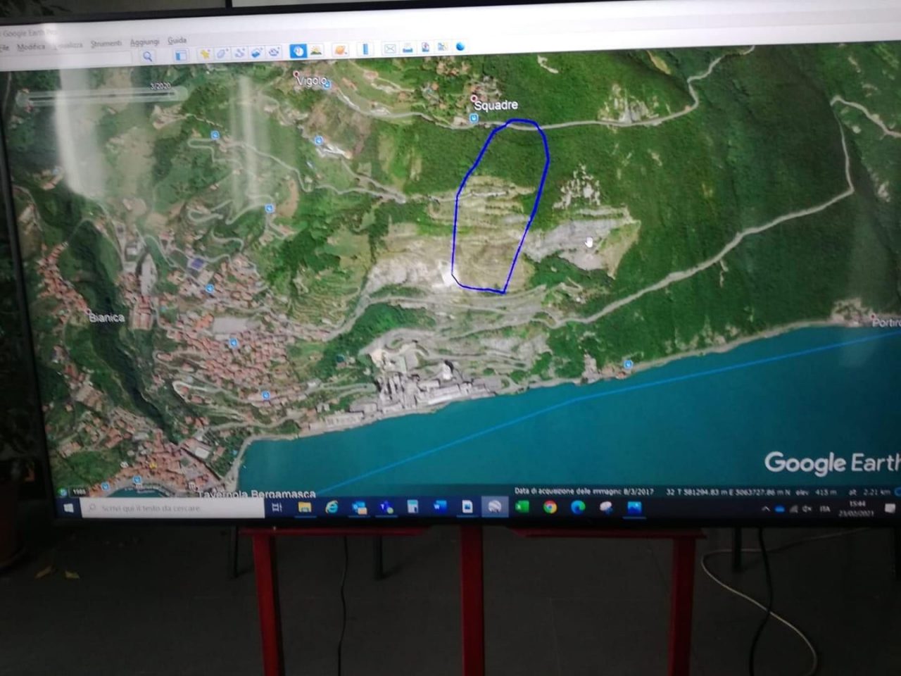 Frana di Tavernola, allarme a Montisola: predisposta l’evacuazione per gli abitanti di Porto di Siviano