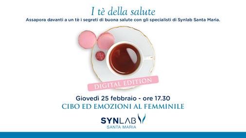 Cibo ed emozioni al femminile, il nuovo incontro di Synlab