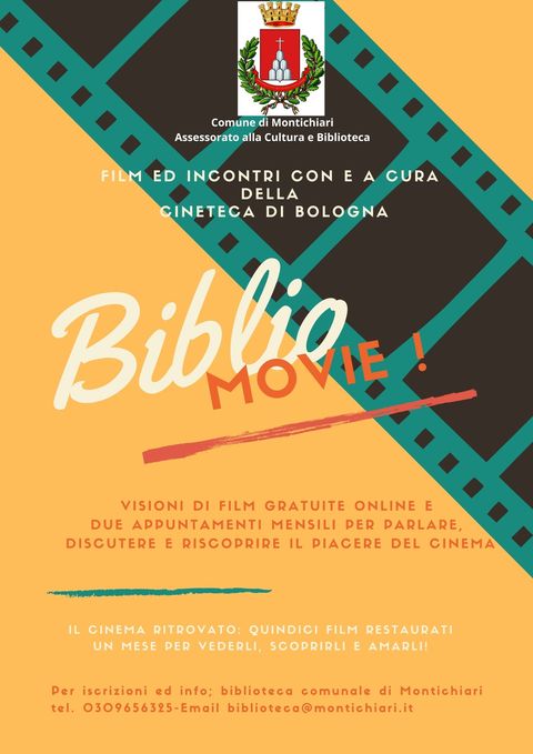 Bibliomovie una proposta interessante per gli appassionati di cinema