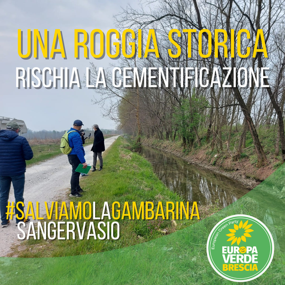 Un presidio pacifico per difendere la roggia Gambarina