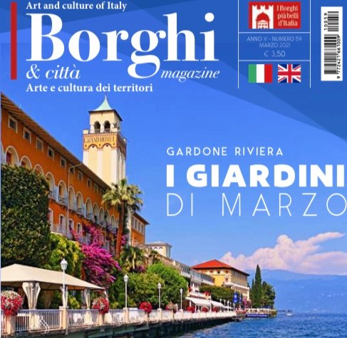 Gardone Riviera conquista la prima pagina della rivista “Borghi & città”