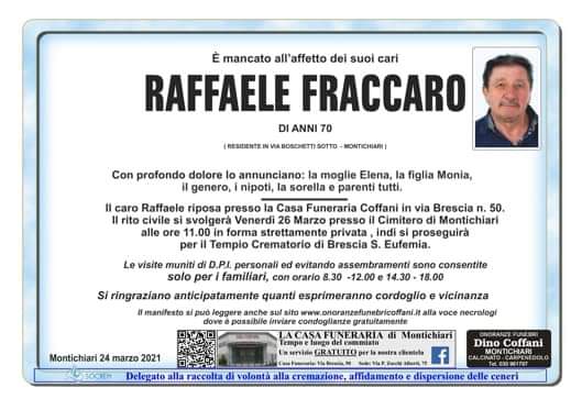 Cordoglio per la morte dell’ex comandante dei vigili Raffaele Fraccaro