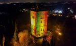 La Rocca di Solferino illuminata con il Tricolore per i 160 anni dell'Unità d'Italia