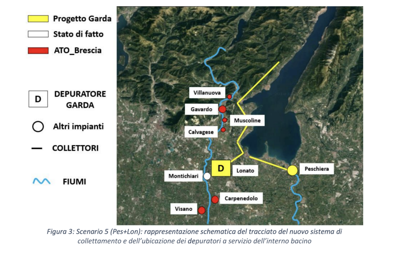 Il depuratore del Garda «vira» verso Lonato: Acque Bresciane dice Esenta