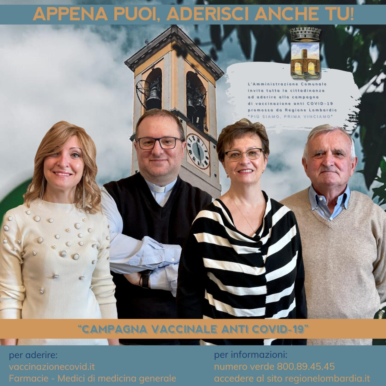 Testimonia speciali per la campagna di vaccinazione di Pontoglio