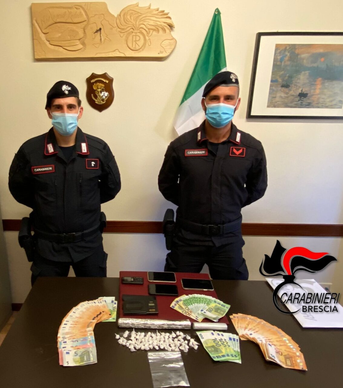 In auto con 90 dosi di cocaina: arrestato a Clusane un 26enne
