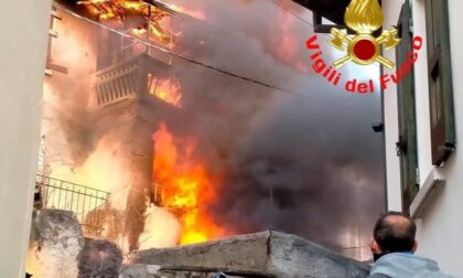 Incendio devastante a Lumezzane: quattro famiglie senza casa