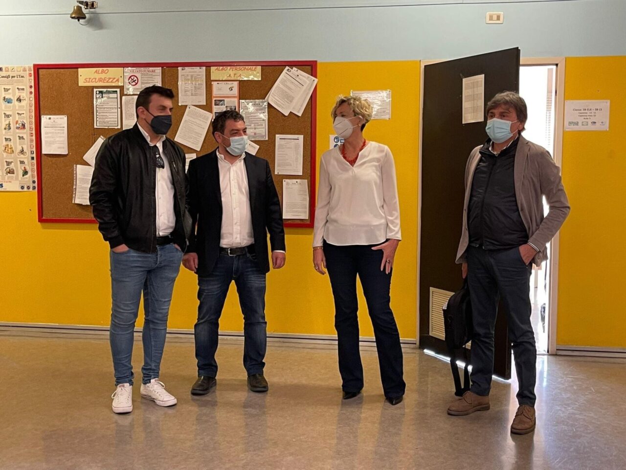 Presidente della Provincia in visita al Pascal Mazzolari