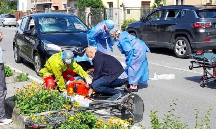 Uomo investito da un'auto in via Moretto