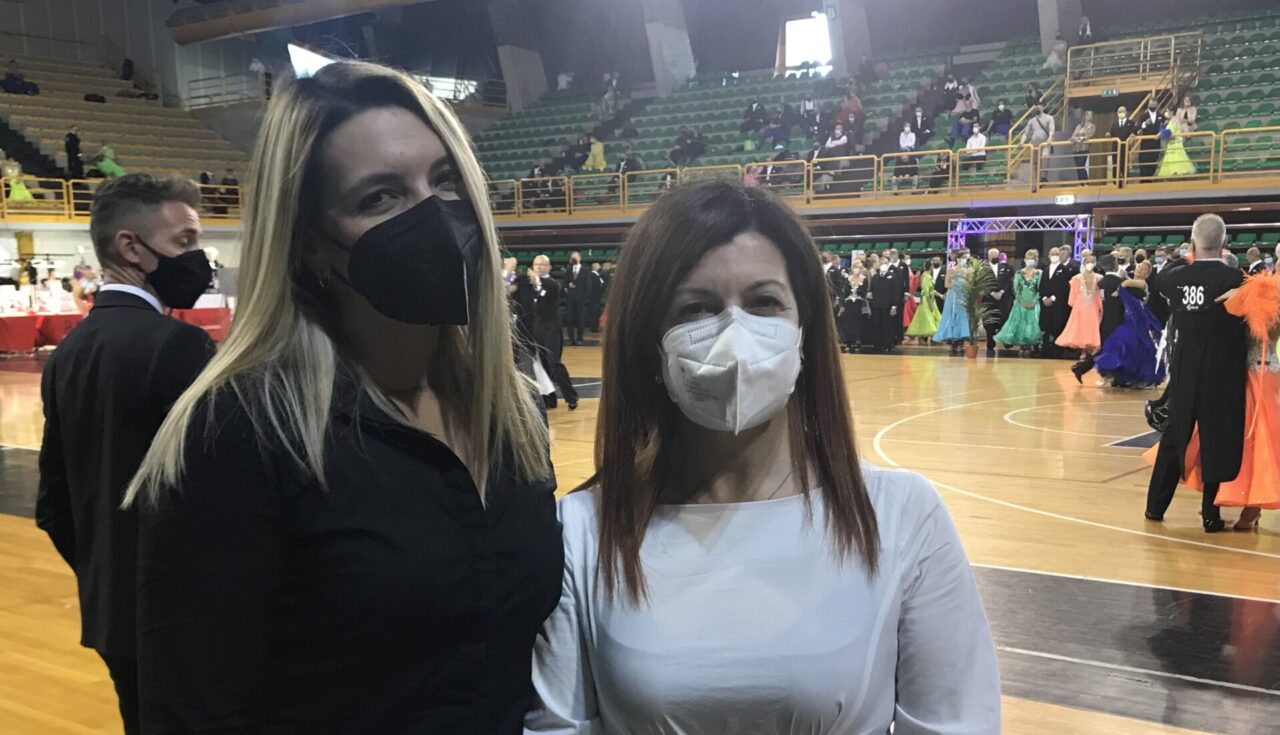 Roberta Pompa al PalaGeorge per ammirare la Sinergy Dance Cup