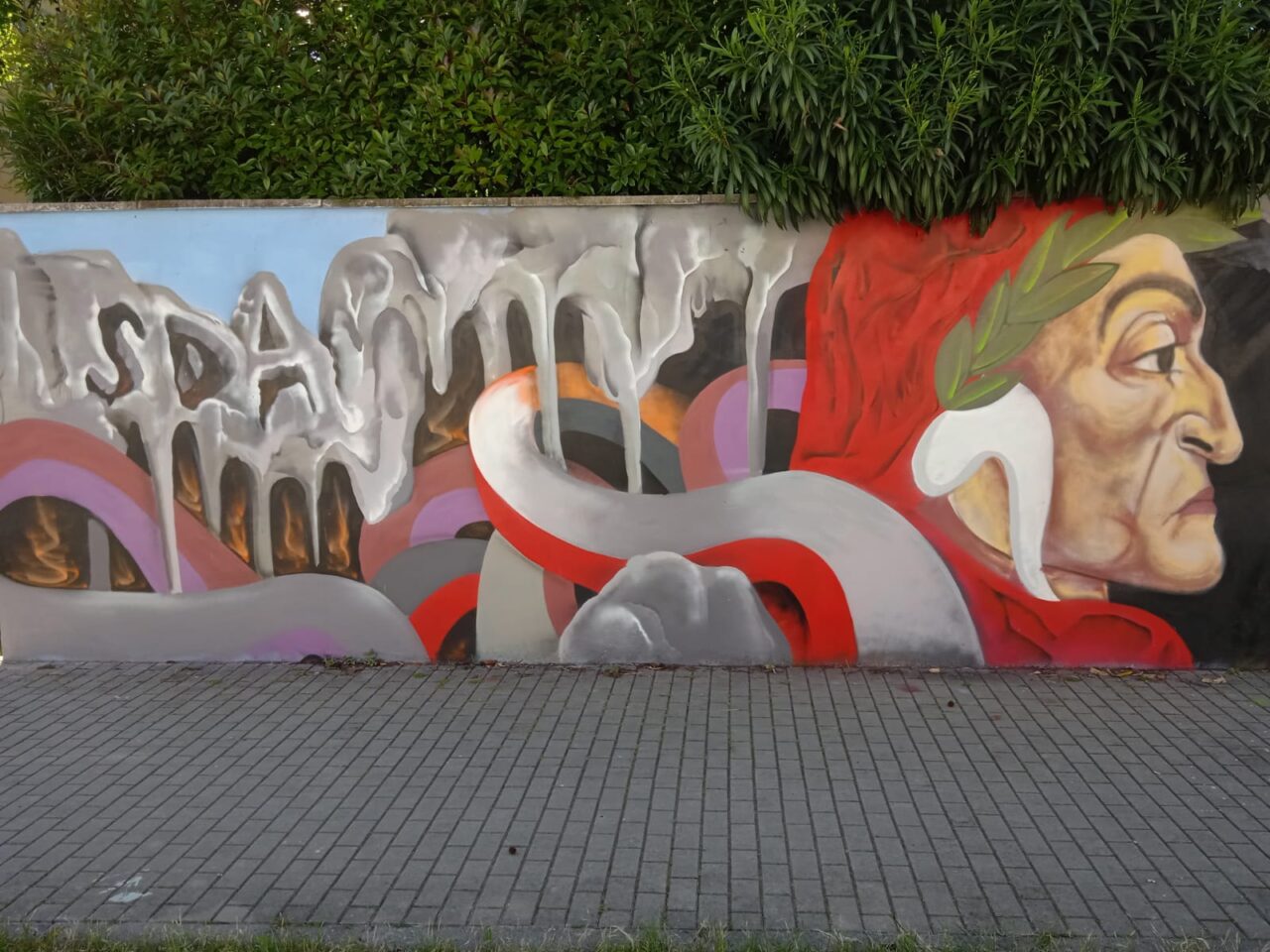 Dante rivive a 700 anni dalla sua morte attraverso un murale