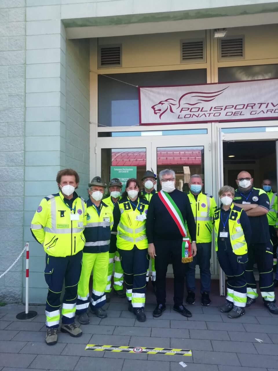 Hub vaccinale di Lonato, dove il volontariato fa la differenza