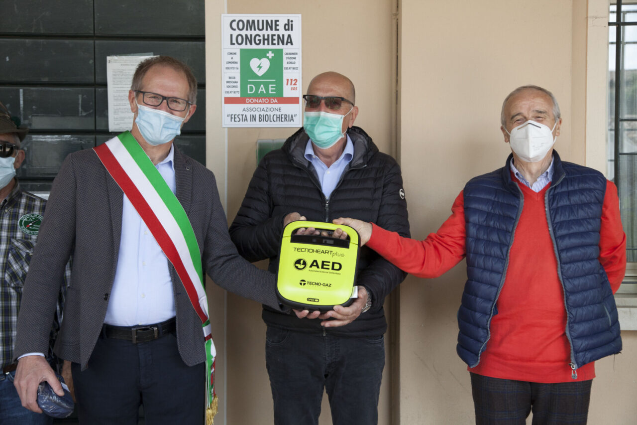 Longhena è cardioprotetta grazie all’associazione Festa in Biolcheria