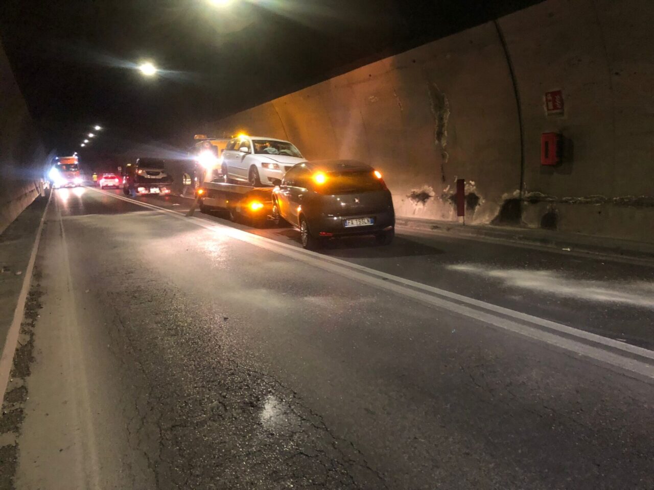 Incidente in galleria, paura a Provaglio