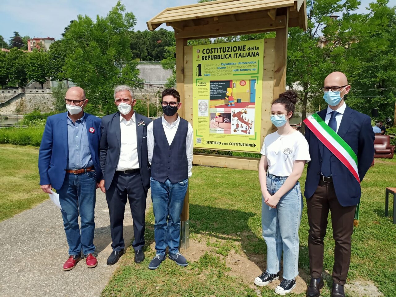 Inaugurato a Palazzolo “Il sentiero della Costituzione”