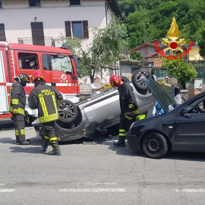 Frontale a Pisogne: due feriti sulla provinciale