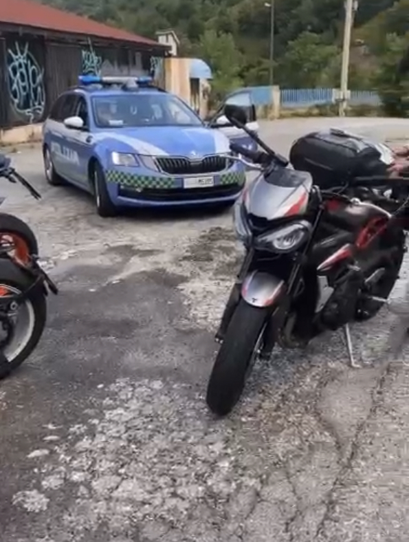 Coste di Sant’Eusebio: maxi controlli della Polizia stradale ai motociclisti