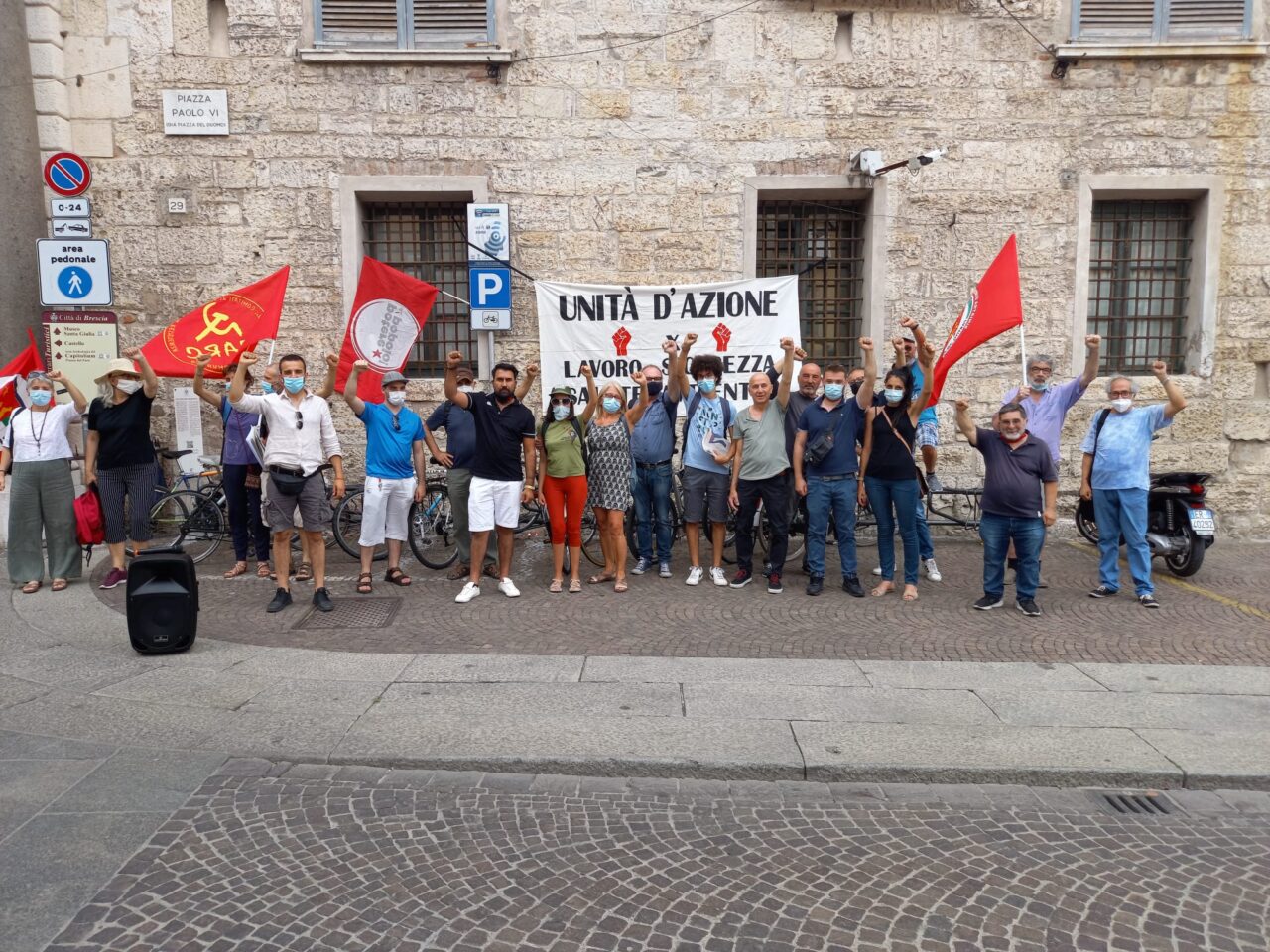 Aumento delle morti sul lavoro: presidio davanti alla Prefettura di Brescia