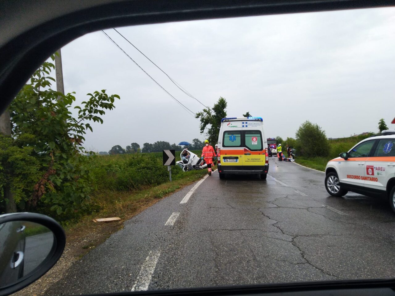 Incidente nelle campagne di Leno, arriva l’elisoccorso