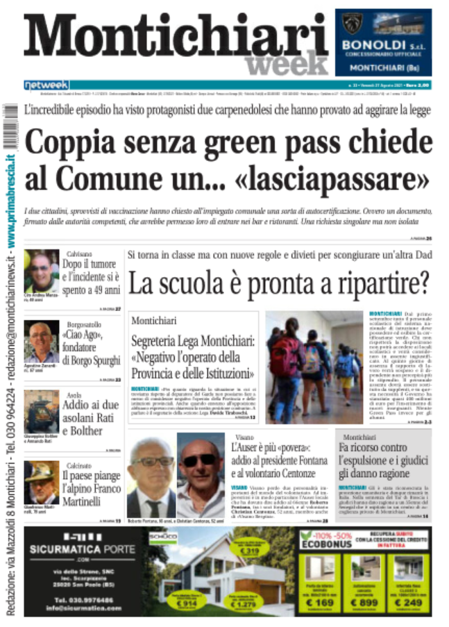 MontichiariWeek è in edicola