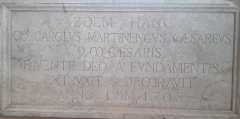 Al Comune un regalo dal 1700: la lapide dei Martinengo