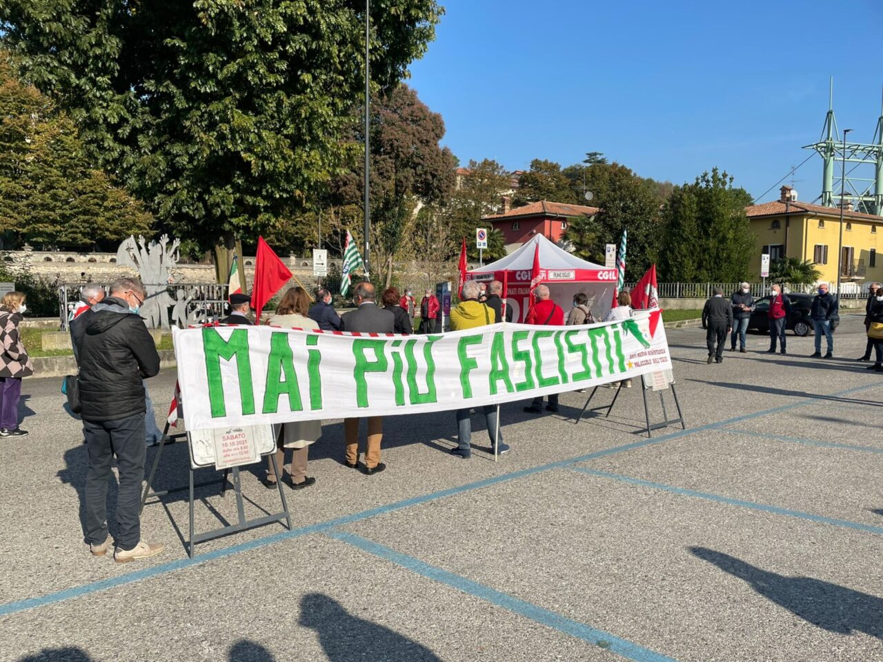 Mai più fascismi, Anpi, Cisl e Cgil in piazza