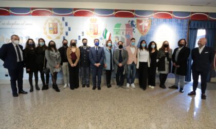 Accademia Santa Giulia di Brescia, gli studenti realizzano un murales per la scuola di Polizia