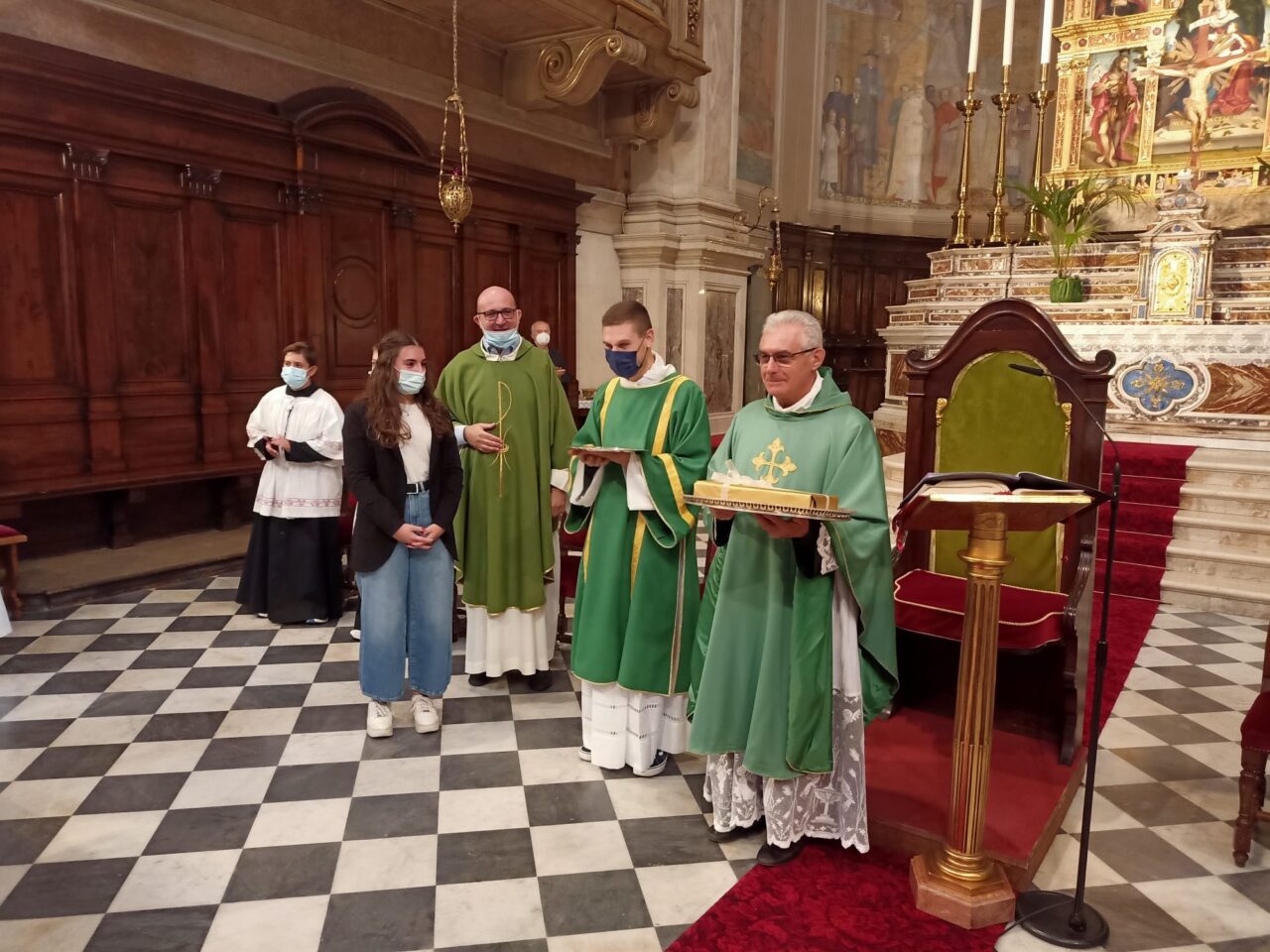 Pienone in Santa Maria Assunta a Palazzolo per il benvenuto a don Lorenzo Medeghini