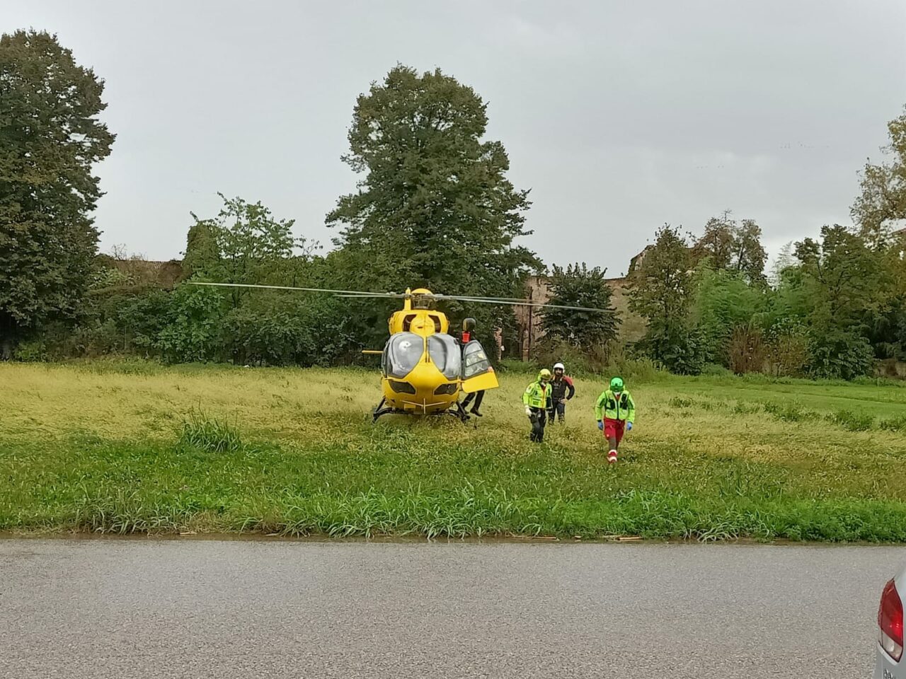Codice rosso a Chiari: allertato anche l’elisoccorso