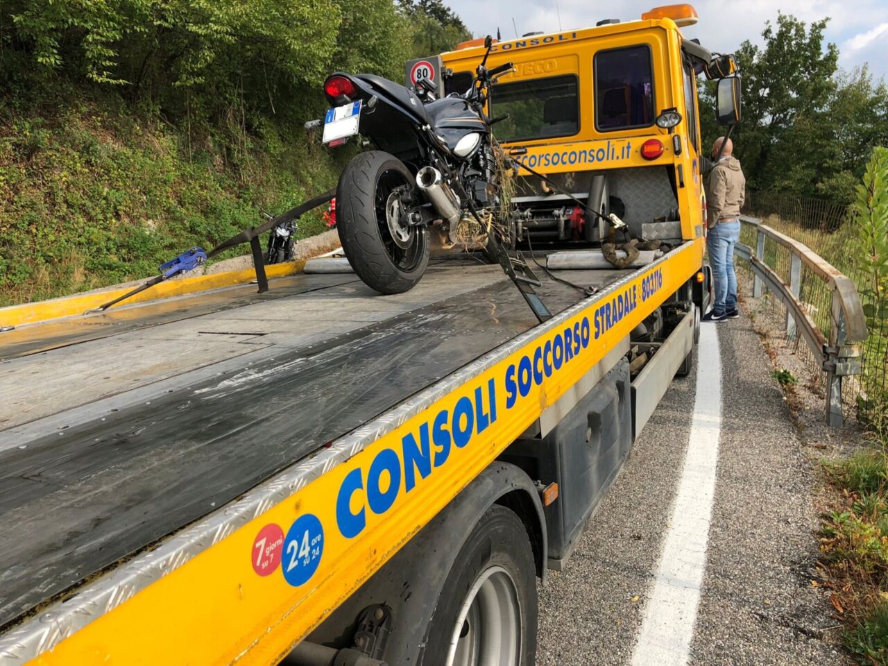Doppio incidente sulla strada che collega Iseo e Polaveno