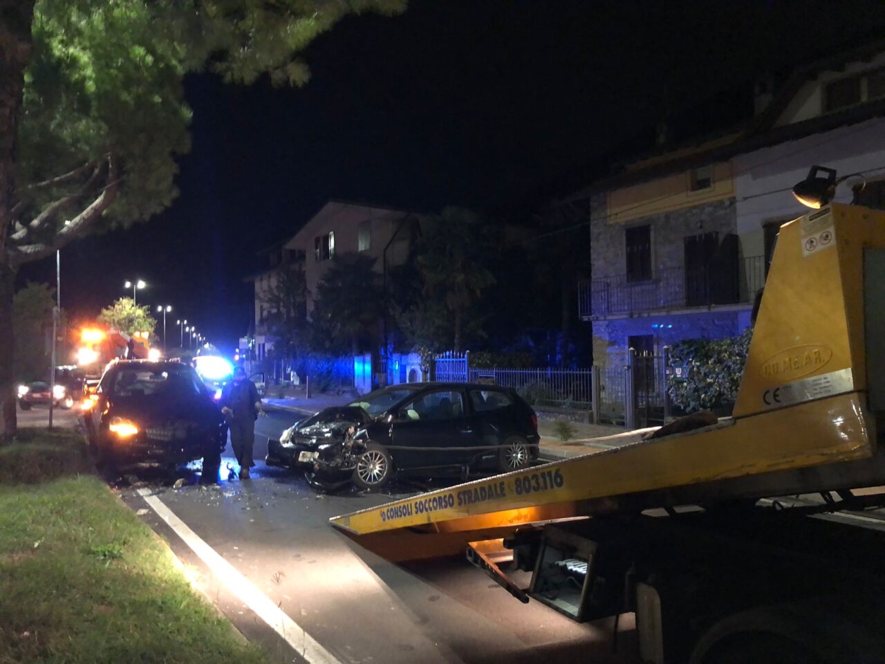 Scontro fra due auto, paura a Paratico