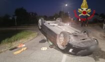 Si ribalta con l'auto: ennesimo incidente sulle strade bresciane