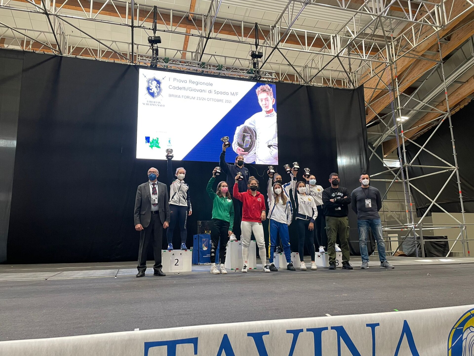 brescia podio spada femminile cadette