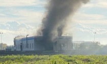 Incendio in un'azienda di Dello