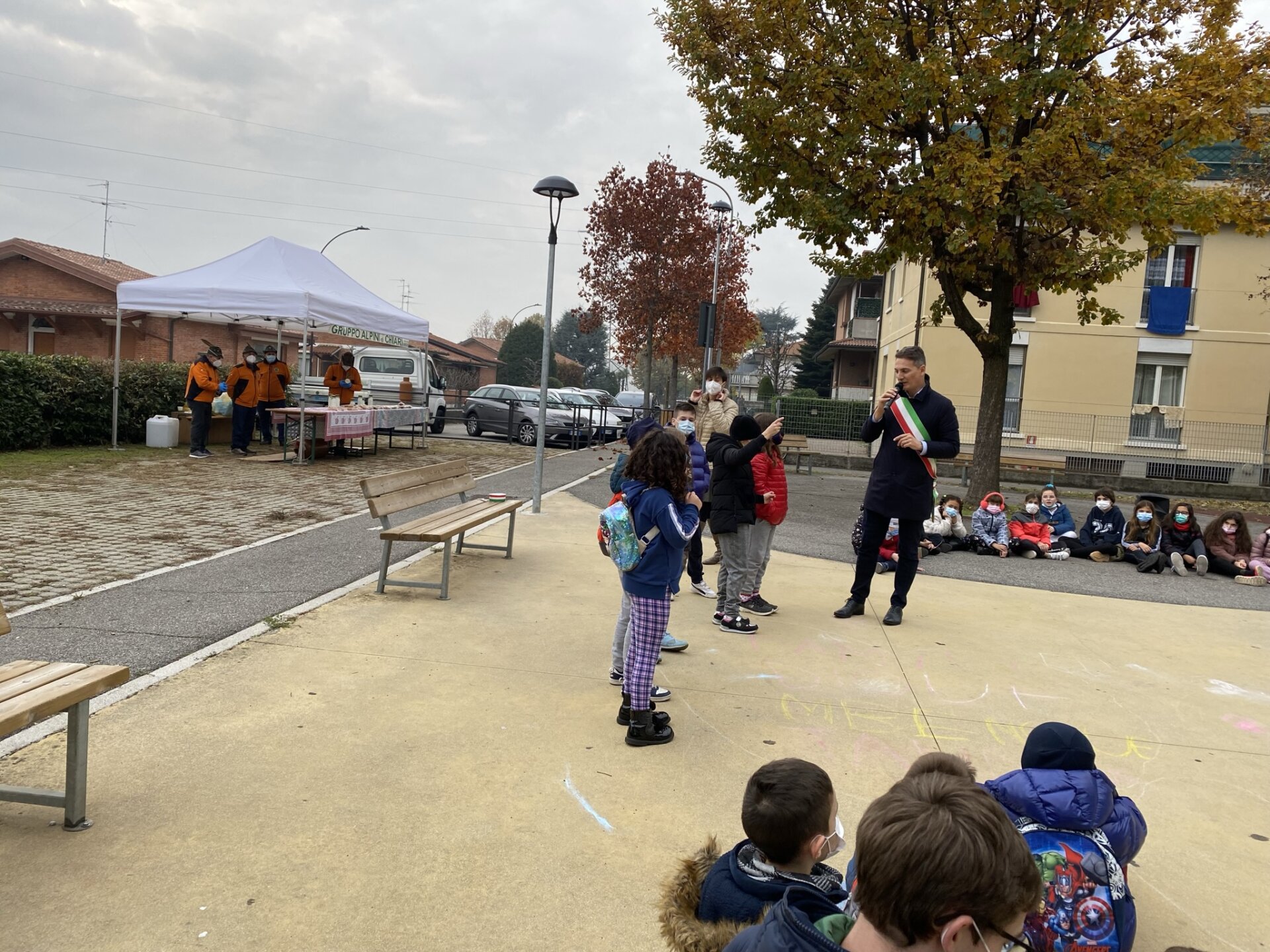 inaugurazione parco sant'angela merici chiari