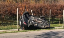 Scontro tra due auto a Montichiari, arriva l'elisoccorso