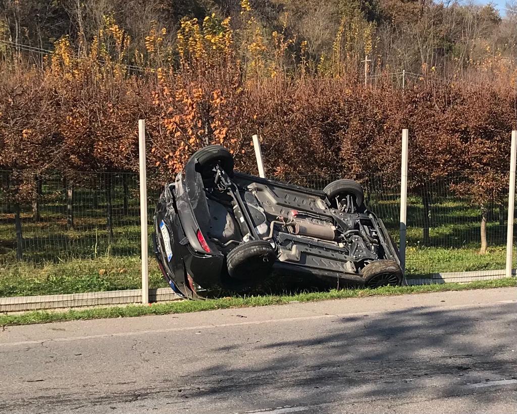 scontro auto Montichiari