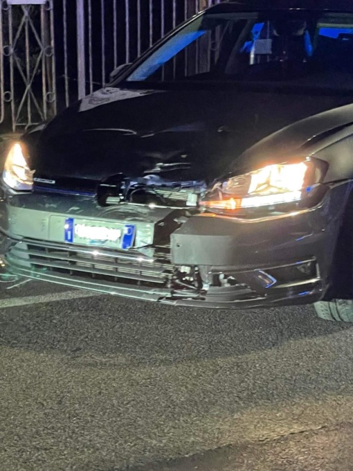 Scontro auto moto a Palazzolo, due feriti