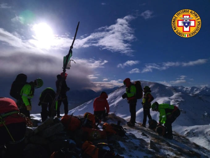 Cnsas, esercitazione al Passo Mortirolo