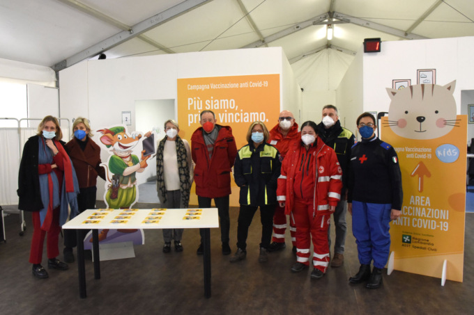 Consegnati ai bimbi vaccinati coupon per vivere l’avventura del museo con Geronimo Stilton