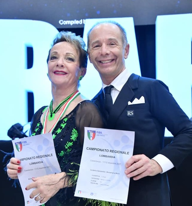La coppia di ballerini Annamaria e Leuterio trionfa ai Campionati regionali
