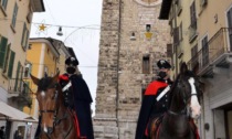 Pattuglia di Carabinieri a cavallo in occasione delle festività