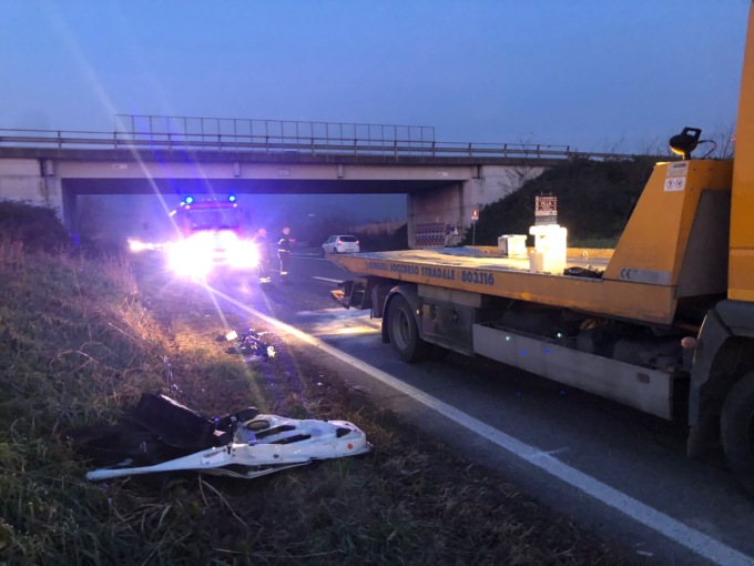 Incidente sulla Sp510, traffico bloccato ed elisoccorso sul posto