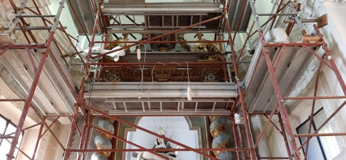 Presepi e restauri nella chiesa di Sant’Antonio Abate