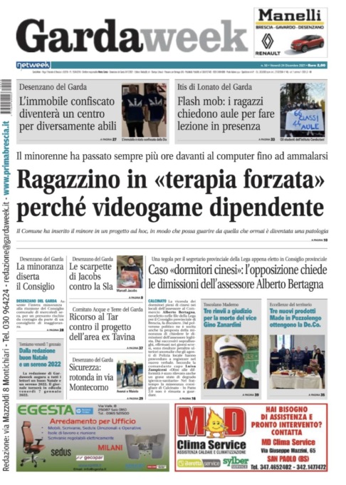 Gardaweek è in edicola. La prima pagina versione bresciana